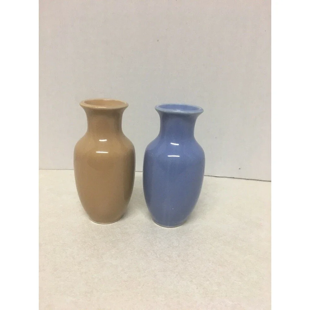 Vintage 2 Mini Decorative Vases Made In Japan 4 Inches